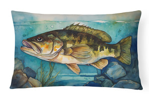 Smallmouth Bass Throw Pillow