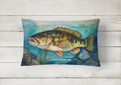 Smallmouth Bass Throw Pillow